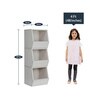 Birdport Kids 3 Tier Compact Book Shelf in Oak Colour