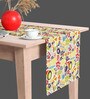 Birds & Flowers   Multicolor (84 x 12) Cotton Canvas Table Runner