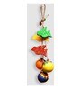 Birds & Matkis Hand-Painted Multicolour Terracotta Decorative Hanging