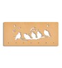 Birds Brown Engineered Wood 7 Hooks Key Holder