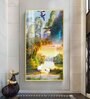 Birds in a Cascading Dream Glass Finish Vertical Wall Art