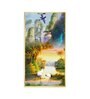 Birds in a Cascading Dream Glass Finish Vertical Wall Art