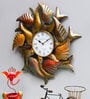 Birds Iron Clock In Copper