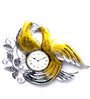 Birds Leaf Iron Clock In Gold