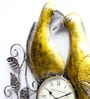 Birds Leaf Iron Clock In Gold