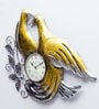 Birds Leaf Iron Clock In Gold