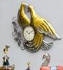 Birds Leaf Iron Clock In Gold