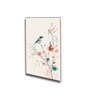 Bird Art Set of 4 Canvas Wall Painting Black Frame