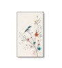 Bird Art Set of 4 Canvas Wall Painting Black Frame