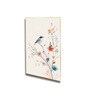 Bird Art Set of 4 Canvas Wall Painting Gold Frame