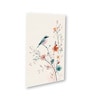 Bird Art Set of 4 Canvas Wall Painting White Frame