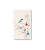 Bird Art Set of 4 Canvas Wall Painting White Frame