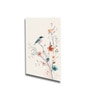 Bird Art Set of 4 Canvas Wall Painting White Frame
