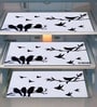 Set of 6 Black Birds on Branch Printed Placemats