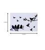 Set of 6 Black Birds on Branch Printed Placemats