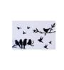 Set of 6 Black Birds on Branch Printed Placemats