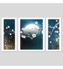 Birds On Tree In Moon Light MDF Art Panels Set of 3