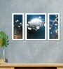 Birds On Tree In Moon Light MDF Art Panels Set of 3