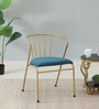 Birsa Metal Cafe Chair In Gold Finish