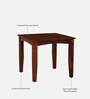 Biscay Sheesham Wood 2 Seater Dining Set In Scratch Resistant Honey Oak Finish