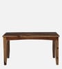 Biscay Sheesham Wood 6 Seater Dining Set In Scratch Resistant Rustic Teak Finish