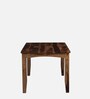 Biscay Sheesham Wood 6 Seater Dining Set In Scratch Resistant Rustic Teak Finish