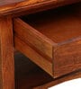 Biscay Sheesham Wood Bedside Table in Scratch Resistant Honey Oak Finish With Drawer