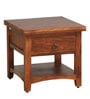 Biscay Sheesham Wood Bedside Table in Scratch Resistant Honey Oak Finish With Drawer