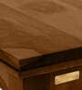 Biscay Sheesham Wood Bedside Table in Scratch Resistant Provincial Teak Finish With Drawer