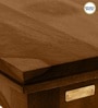 Biscay Sheesham Wood Bedside Table in Scratch Resistant Provincial Teak Finish With Drawer