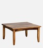 Biscay Sheesham Wood Coffee Table in Scratch Resistant Rustic Teak Finish