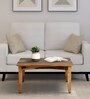 Biscay Sheesham Wood Coffee Table in Scratch Resistant Rustic Teak Finish