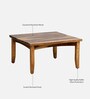 Biscay Sheesham Wood Coffee Table in Scratch Resistant Rustic Teak Finish