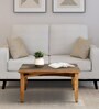 Biscay Sheesham Wood Coffee Table in Scratch Resistant Rustic Teak Finish