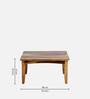 Biscay Sheesham Wood Coffee Table in Scratch Resistant Rustic Teak Finish