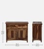 Biscay Sheesham Wood Sideboard in Scratch Resistant Rustic Teak Finish