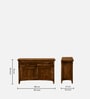 Biscay Sheesham Wood Sideboard in Scratch Resistant Provincial Teak Finish