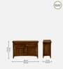 Biscay Sheesham Wood Sideboard in Scratch Resistant Provincial Teak Finish