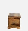 Biscay Sheesham Wood Trunk in Scratch Resistant Rustic Teak Finish