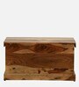 Biscay Sheesham Wood Trunk in Scratch Resistant Rustic Teak Finish