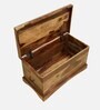 Biscay Sheesham Wood Trunk in Scratch Resistant Rustic Teak Finish