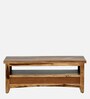 Biscay Sheesham Wood TV Console in Scratch Resistant Rustic Teak Finish For TVs Up To 43"