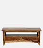 Biscay Sheesham Wood TV Console in Scratch Resistant Rustic Teak Finish For TVs Up To 43"