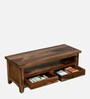 Biscay Sheesham Wood TV Console in Scratch Resistant Rustic Teak Finish For TVs Up To 43"
