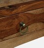 Biscay Sheesham Wood TV Console in Scratch Resistant Rustic Teak Finish For TVs Up To 43"