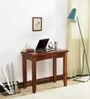 Biscay Sheesham Wood Writing Table In Honey Oak Finish