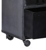 Cortez Solid Wood Chest Of Drawers In Natural & Grey Finish