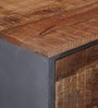 Cortez Solid Wood Chest Of Drawers In Natural & Grey Finish