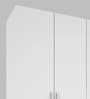 Bison 4 Door Wardrobe in Frosty White Finish