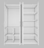 Bison 4 Door Wardrobe in Frosty White Finish